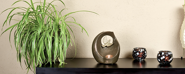 Our cremation urns blend beautifully into any interior